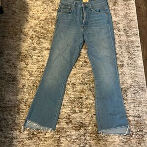 Mother Insider Crop Step Fray in Hold My Hand